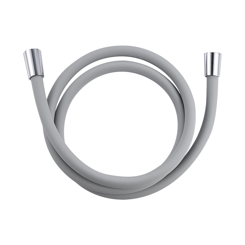 Grey Color Chromed Nut Silicon Shower Hose