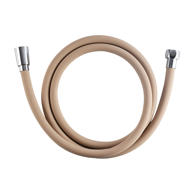Brown Color Chromed Nut Silicon Shower Hose
